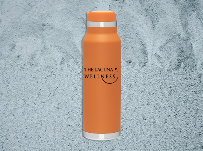 Custom imprinted Water Bottle for Laguna Beach, CA with a local business logo